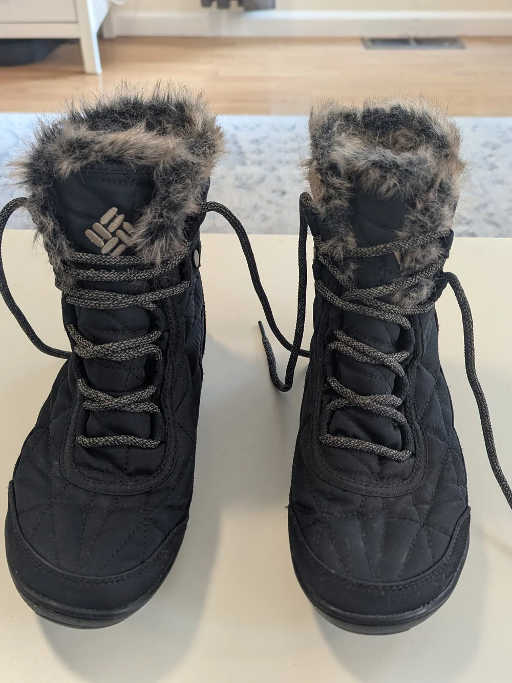 Columbia Women’s Black Waterproof Winter Boot with Faux Fur